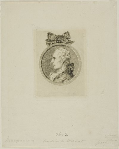 アンドレ・ド・ネルシア 作： Félix Henri Bracquemond