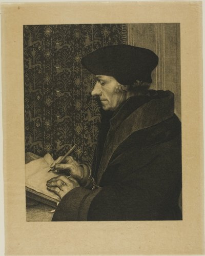 エラスムス 作： Félix Henri Bracquemond