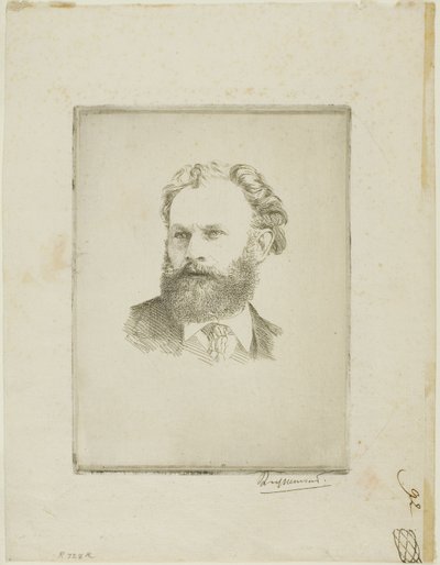 エドゥアール・マネの肖像 作： Félix Henri Bracquemond