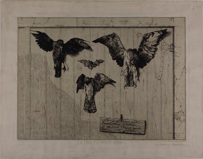 ドア上部 作： Félix Henri Bracquemond