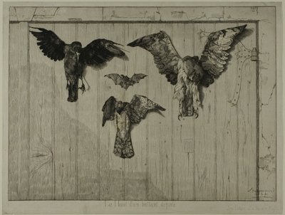ドア上部 作： Félix Henri Bracquemond