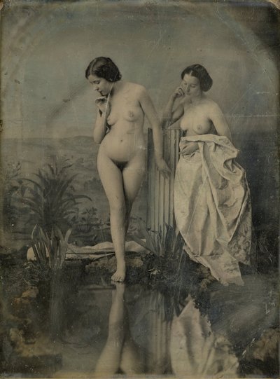 The Bathers - 絵画的構成のための裸の習作 作： Félix Jacques Moulin