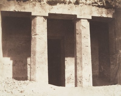 ベニ・ハサン、ハイポゲアン建築、アモネイの墓、1851-52。 作： Félix Teynard