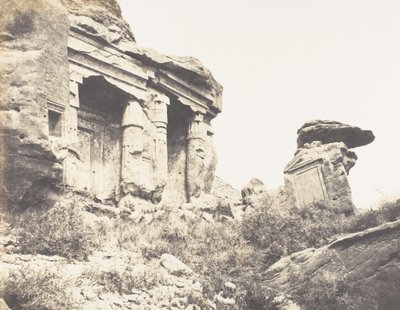 Djebel Selséléh Silsilis, Steles Architecturales Carved In The C..., 1851-52, print 1853-54. 作： Félix Teynard