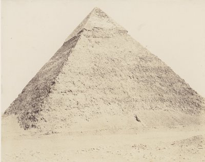 メンフィスのジゼのネクロポリス、シェフレンのピラミッド、1851-52年、1853-54年に印刷。 作： Félix Teynard