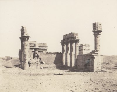 Erment Hermonthis, Vue Générale des Ruines -Temple et Mammisi, 1851-52, print 1853-54. 作： Félix Teynard