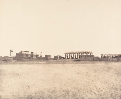ルクソール テーベ、廃墟の概観、1851～52 年。 作： Félix Teynard