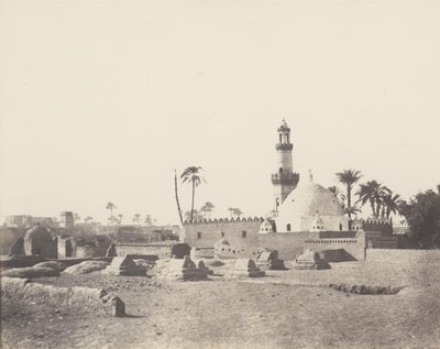 Souâdj、イスラム教徒の墓地とムラード・ベイの墓、1851-52年、1853-54年に印刷。 作： Félix Teynard
