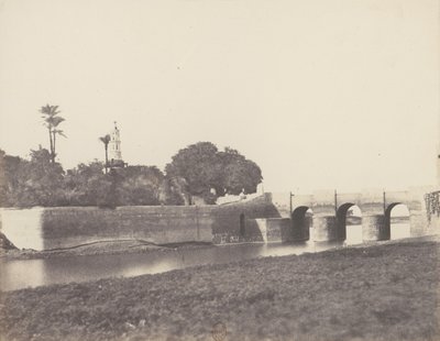 Syout, Pont Sur le Grand Canal, 1851-52, print 1853-54. 作： Félix Teynard