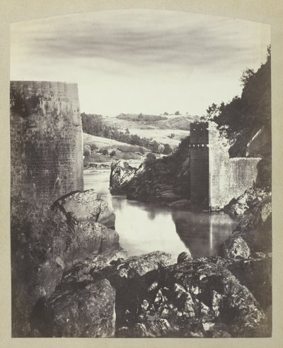 廃墟のある風景 作： Félix Thiollier