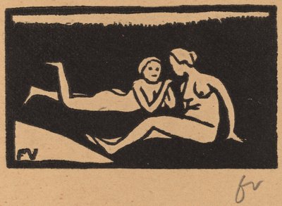 草の上の水浴者 作： Félix Vallotton