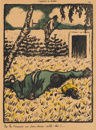罪と罰 VII、764: それはかなり難しいものであることがわかります。 作： Félix Vallotton