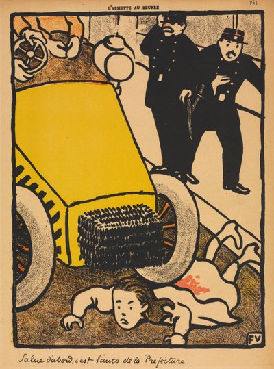 罪と罰 VI, 763: 最初に敬礼 作： Félix Vallotton