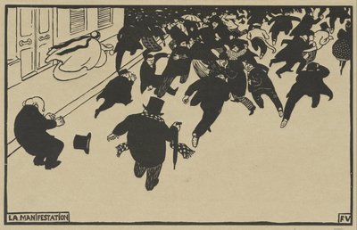 デモンストレーション 作： Félix Vallotton