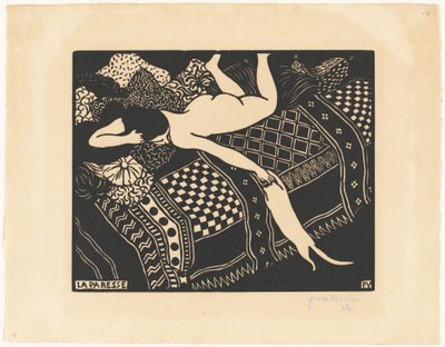 怠惰 作： Félix Vallotton