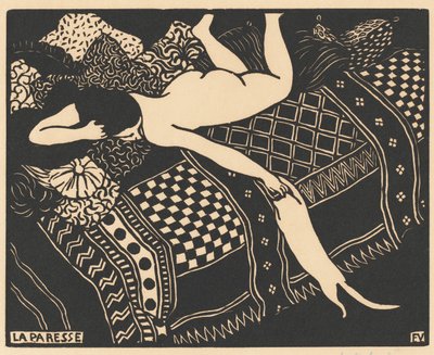ナマケモノの怠惰、1896年。 作： Félix Vallotton