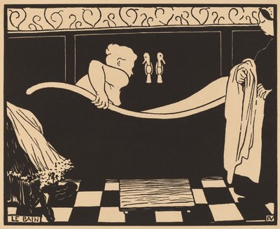 ル ベイン ザ バス、1894 年。 作： Félix Vallotton