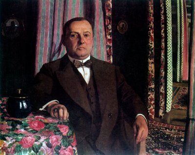 「ゲオルク E. ハーセンの肖像」、1913 年。 作： Félix Vallotton