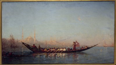 コンスタンチノープル、スルタナのカイケ、1880年から1890年の間（油彩・カンヴァス） 作： Félix Ziem