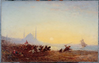 コンスタンチノープルのファンタジア、1880年から1895年の間（油彩・キャンバス） 作： Félix Ziem