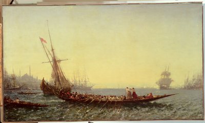 コンスタンティノープルの港、1880年代 作： Félix Ziem
