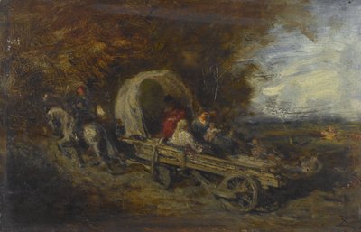 馬車、1843年から1844年の間（木に油彩） 作： Félix Ziem
