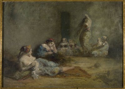 ハーレム、1855年から1856年の間（木に油彩） 作： Félix Ziem