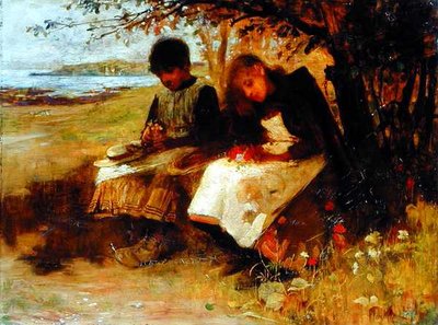 野の花（油彩・キャンバス） 作： Flora Macdonald Reid