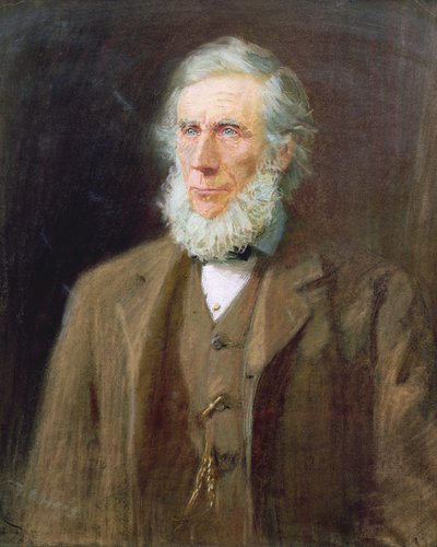 ジョン・ティンダルの肖像（1820-93）（紙にパステル） 作： Florence E. Haig