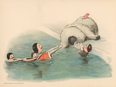 ゴリウォッグスポーラーアドベンチャーのイラスト 作： Florence K. Upton