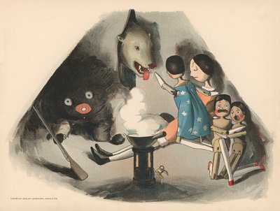 ゴリウォッグスポーラーアドベンチャーのイラスト 作： Florence K. Upton