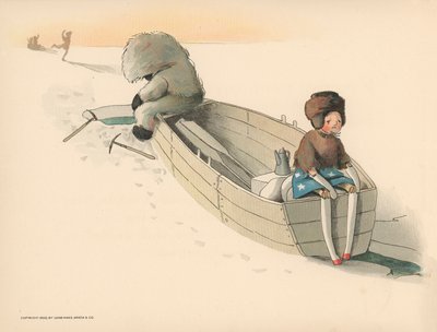 ゴリウォッグスポーラーアドベンチャーのイラスト 作： Florence K. Upton