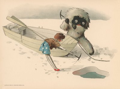 ゴリウォッグスポーラーアドベンチャーのイラスト 作： Florence K. Upton