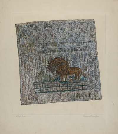 キルト ブロック: "Audax et Fides" 作： Florence Truelson
