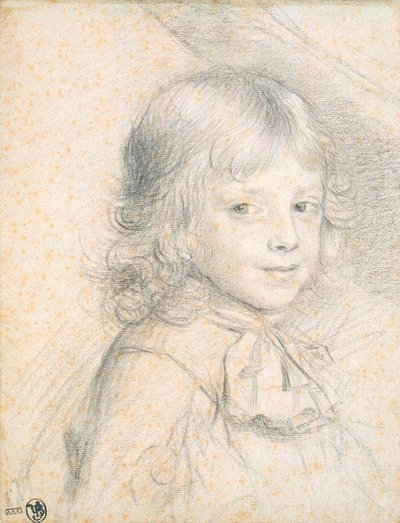 子供の頃のサヴォイアのフィリップの肖像、1660年代から1670年代。 作： Florent de La Mare Richart