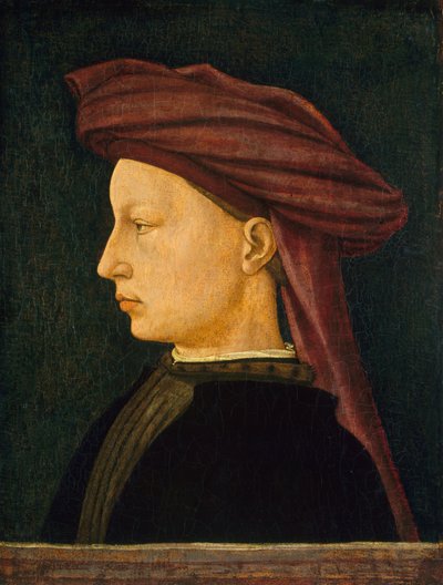 若い男の横顔の肖像画 作： Florentine 15th Century