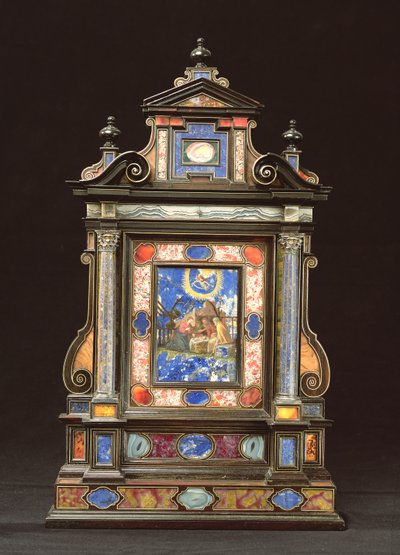 キリスト降誕のポータブル祭壇画、フィレンツェ（pietra dura） 作： Florentine School