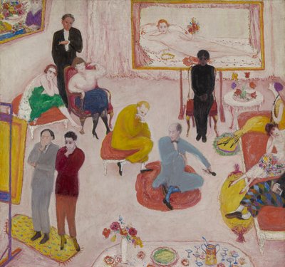 スタジオパーティー（夜） 作： Florine Stettheimer