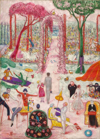 1917年の国の日曜日の午後 作： Florine Stettheimer