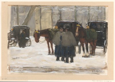 雪の中の馬車と御者 作： Floris Arntzenius