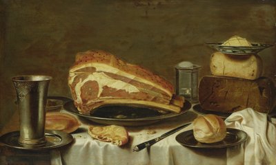 朝食の静物 作： Floris Gerritsz van Schooten