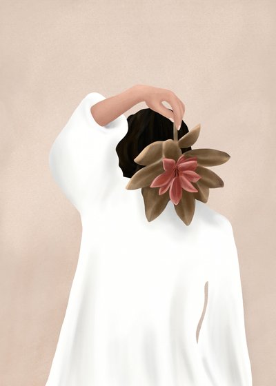 優美な多肉植物の花 作： Flow Line