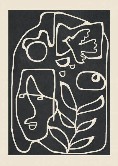 穏やかな線画 作： Flow Line