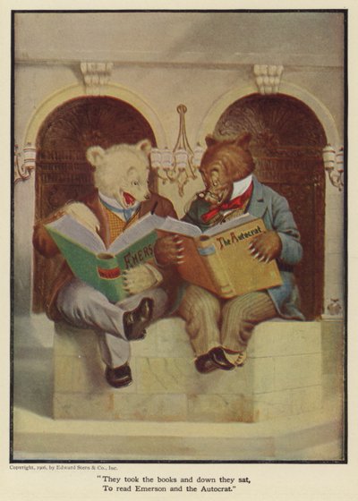 彼らは本を取り、座って座って、エマーソンと独裁者を読みました 作： Floyd V. Campbell