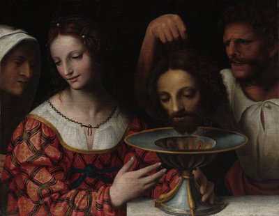 洗礼者聖ヨハネの首を持つサロメ 作： Follower of Bernardino Luini