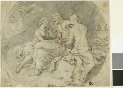 ロトと娘たち 作： Follower of Charles Le Brun