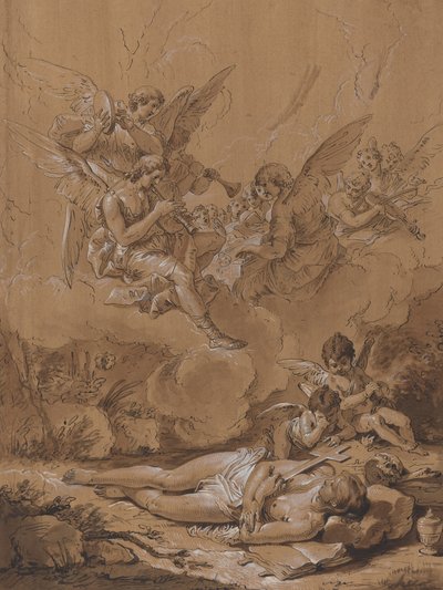 マグダラの死 作： Follower of Francesco Fontebasso