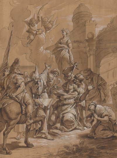 聖女の殉教 作： Follower of Francesco Fontebasso