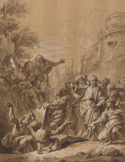 ラザロの復活 作： Follower of Francesco Fontebasso