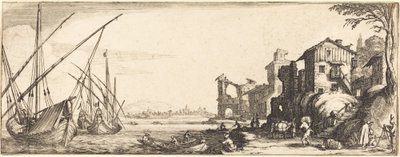 小さな港 作： Follower of Jacques Callot